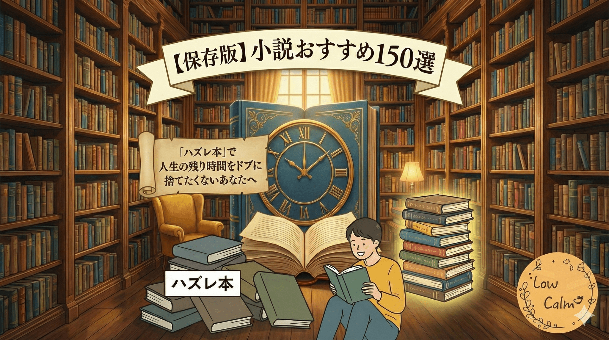 【保存版】小説おすすめ150選｜「ハズレ本」で人生の残り時間をドブに捨てたくないあなたへ