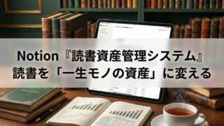 Notion『読書資産管理システム』|FP×人事の視点で開発した、読書を「一生モノの資産」に変える最終回答